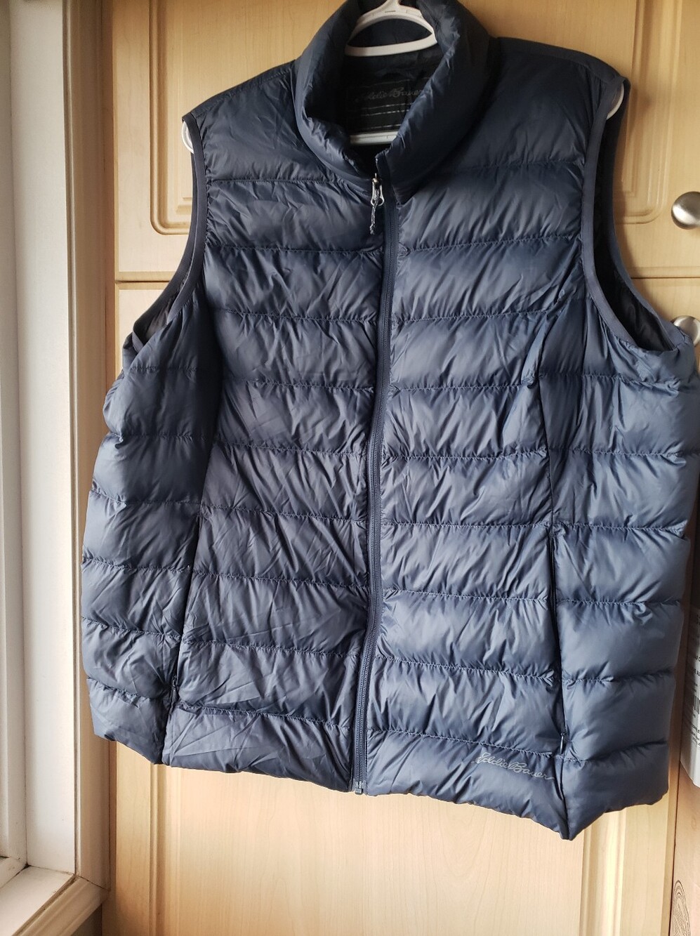 Eddie Bauer Down Fill Lightweight Navy Quilted Women's Vest